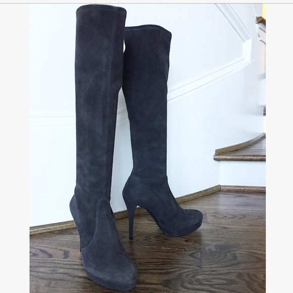 Stuart Weitzman GIVEITUP Platform High Heel Boots - Picture 7 of 8